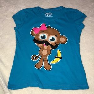 Justice Shirts Tops Girls Mustache Monkey Justice Shirt Poshmark